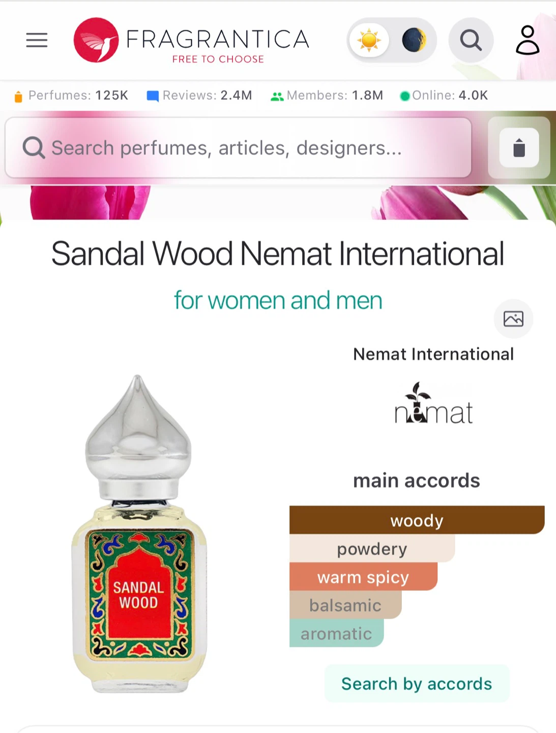 Nemat Sandalwood Roll-On Fragrance Oil 10ml - photo 4