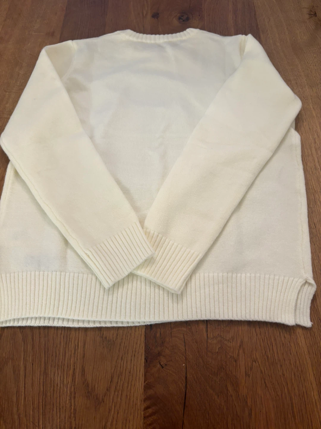 Cream Embroidered Bear Sweater - photo 2