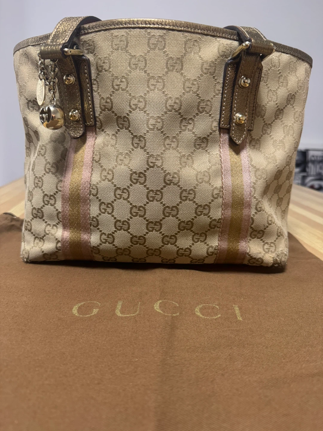 Authentic Gucci Monogram Tote Bag
