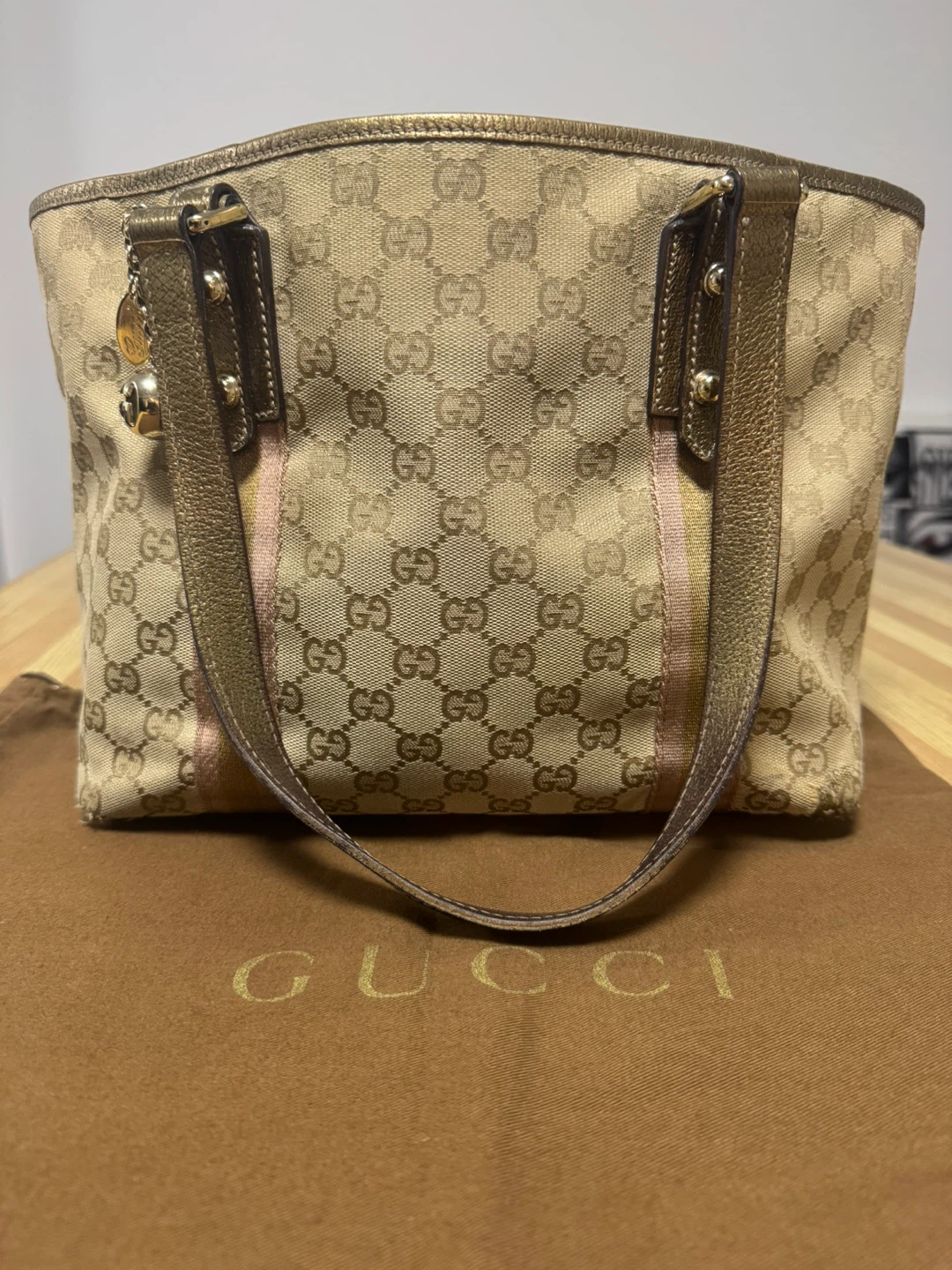 Authentic Gucci Monogram Tote Bag - photo 2