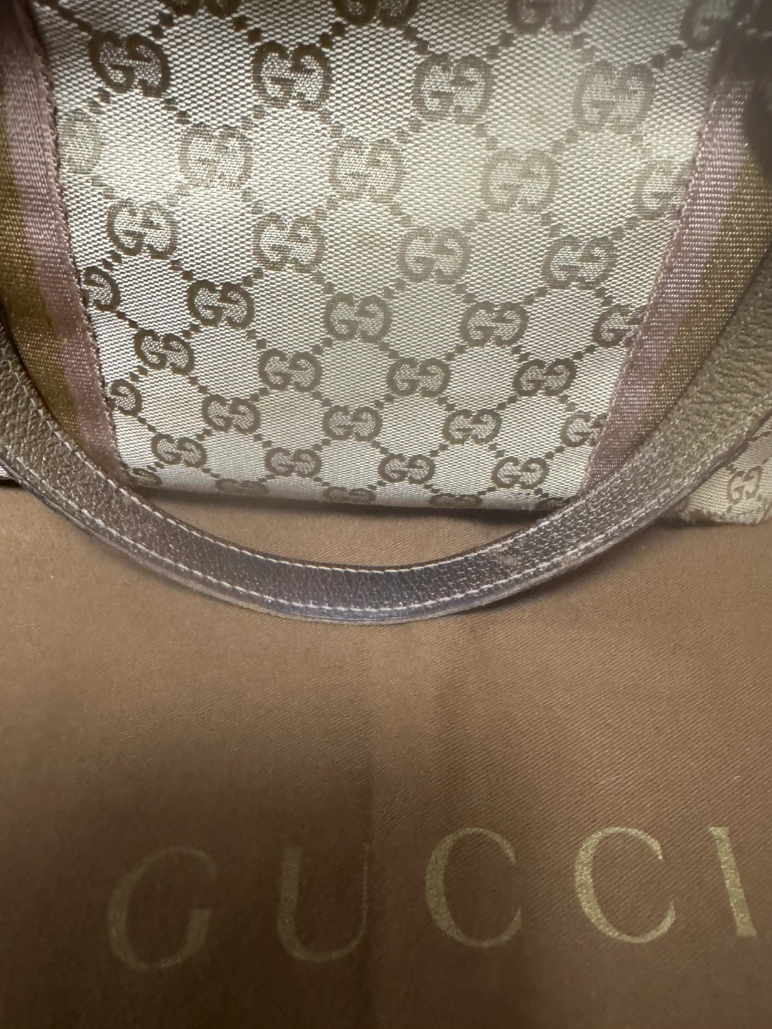 Authentic Gucci Monogram Tote Bag - photo 4