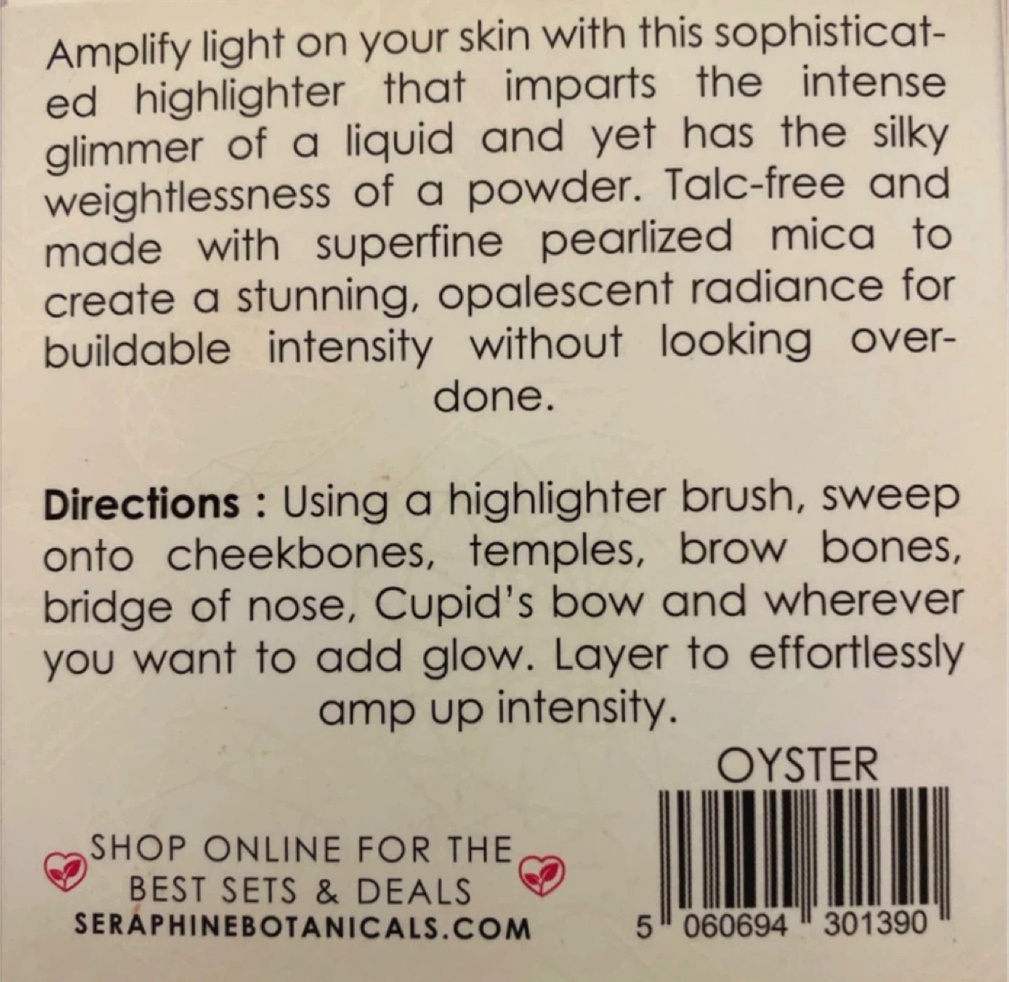Seraphine Botanicals Diamantine Beaming Highlighter - Oyster - photo 5