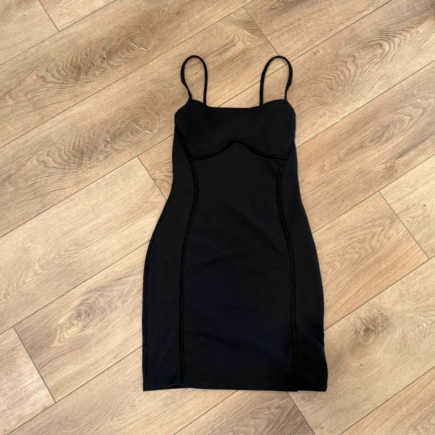 Black Mini Dress with Spaghetti Straps
