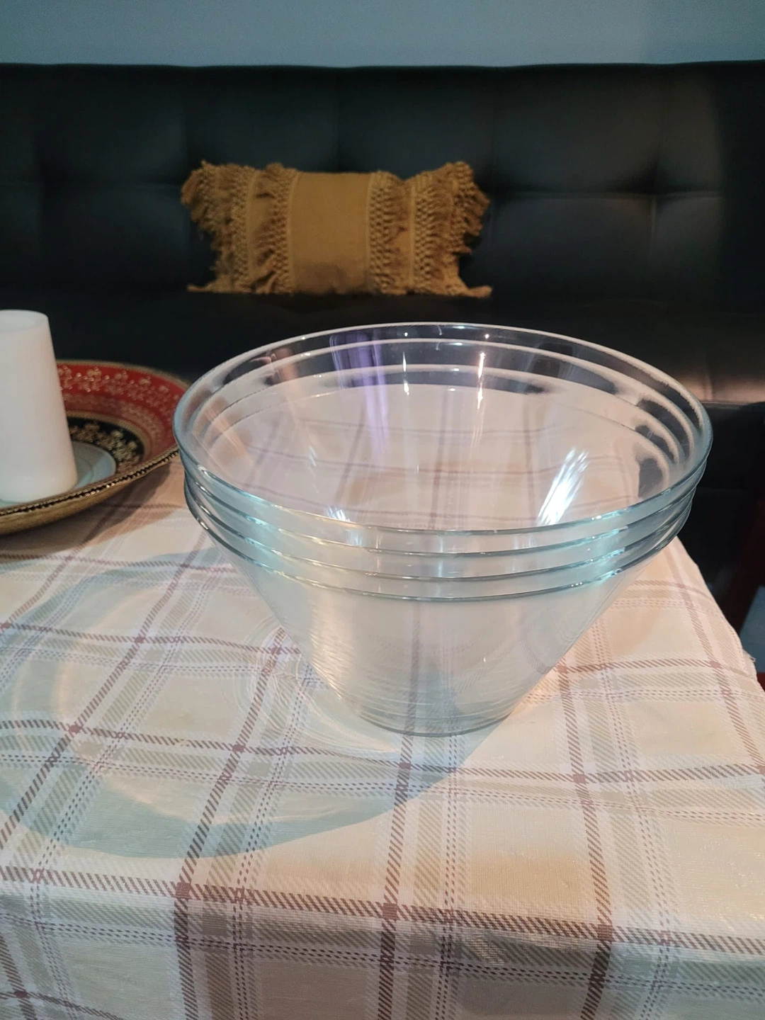 Set of 4 Clear Glass Mixing Bowls - photo 3