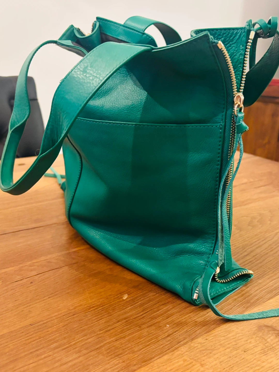 Vince Camuto Teal Leather Tote Bag - photo 5