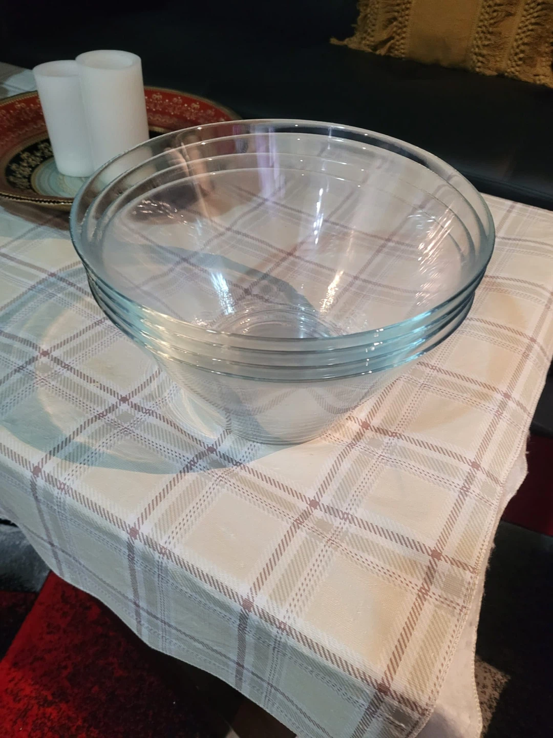 Set of 4 Clear Glass Mixing Bowls - photo 2