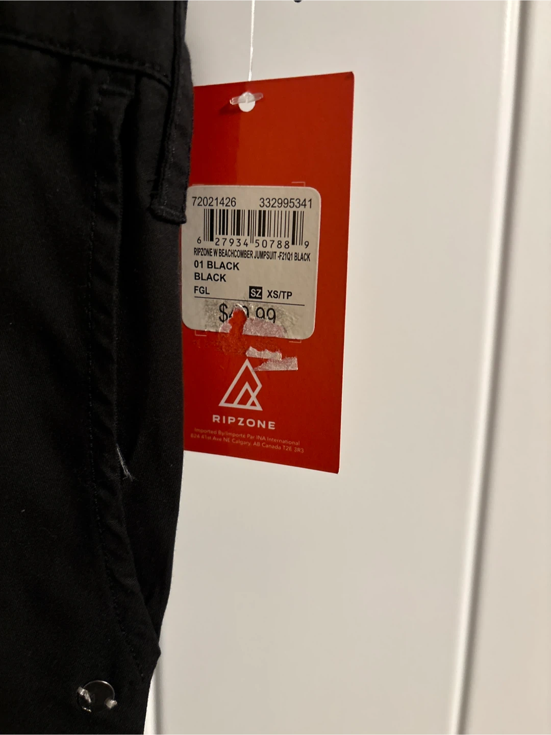 New Ripzone Black Beachcomber Jumpsuit - photo 2