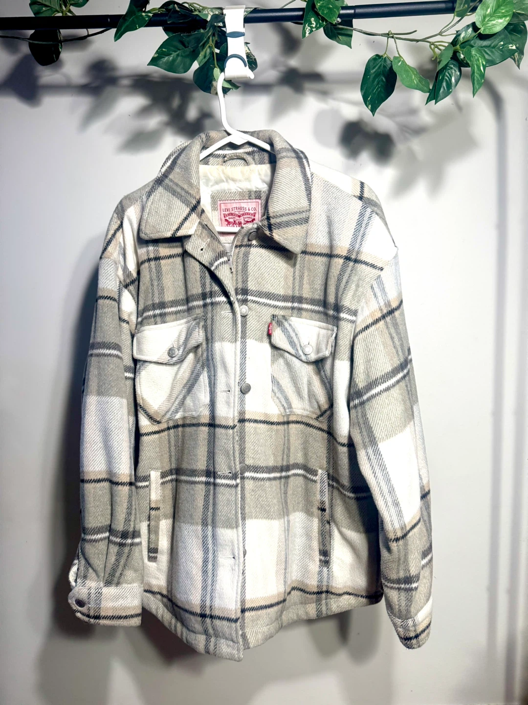 Levi's Plaid Flannel Shirt Jacket