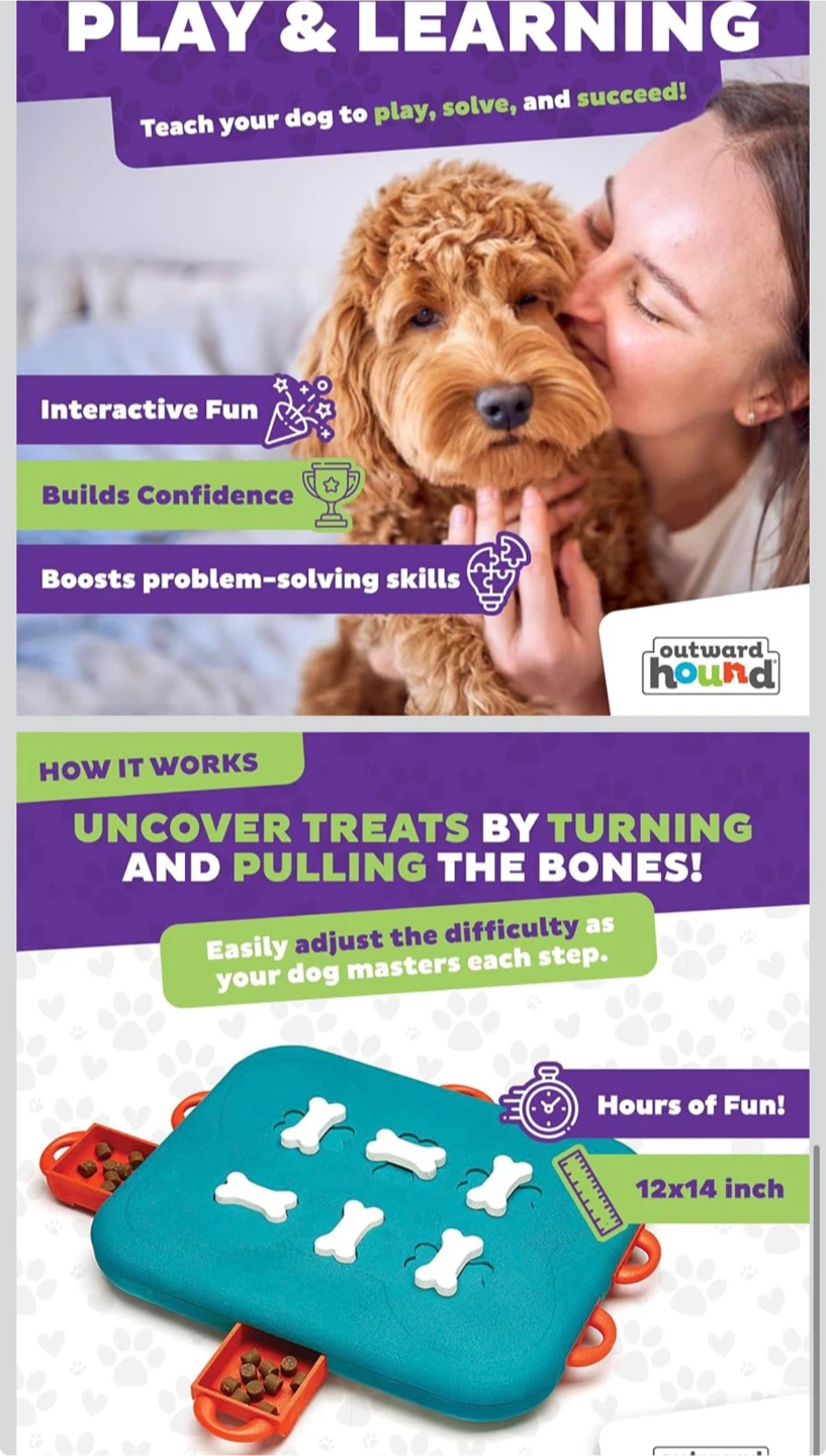 2 Dog Treats Puzzles - Play Toys - photo 3