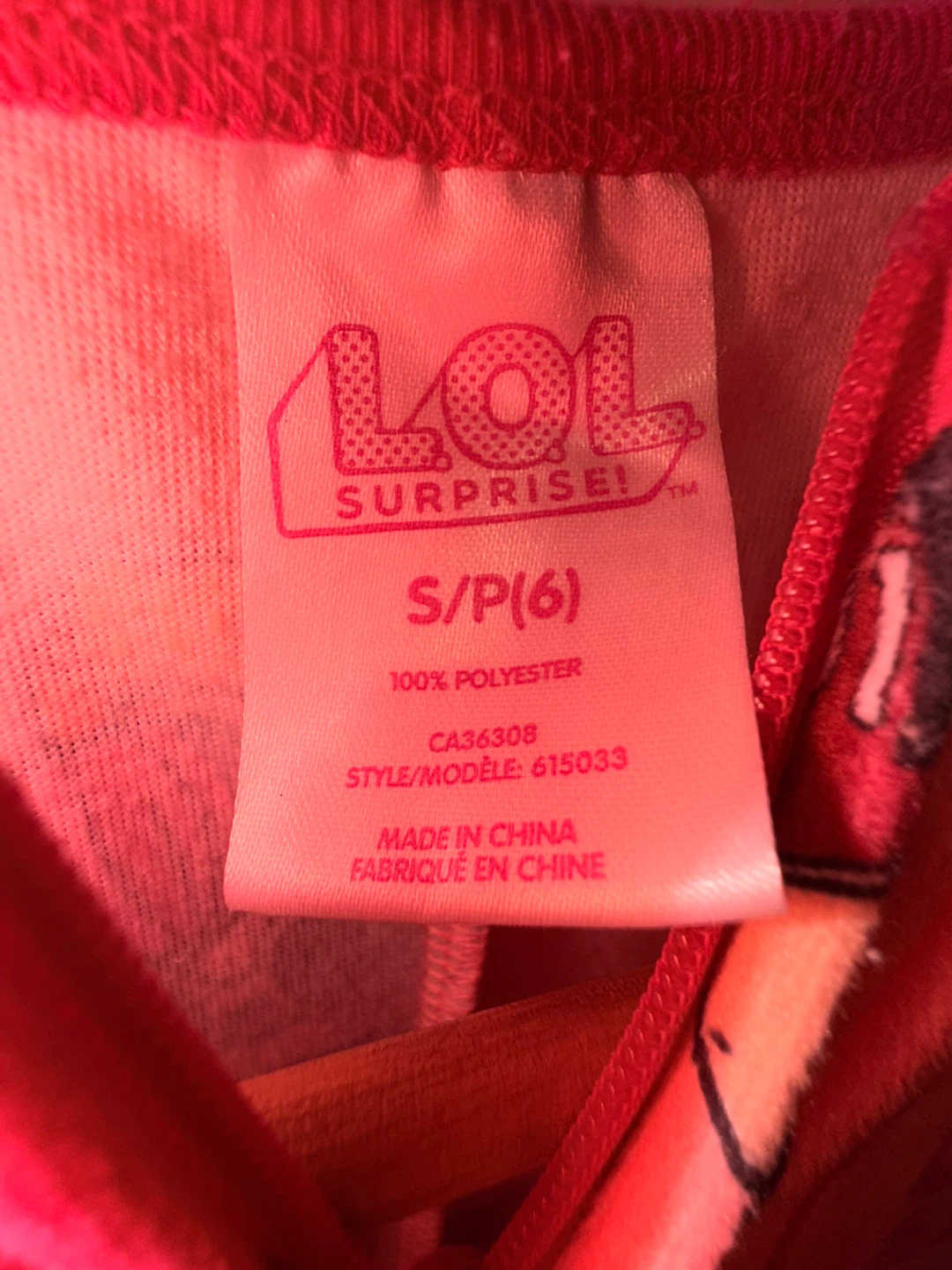 LOL Surprise! Pink Fleece Pajamas Size S/P(6) - photo 3