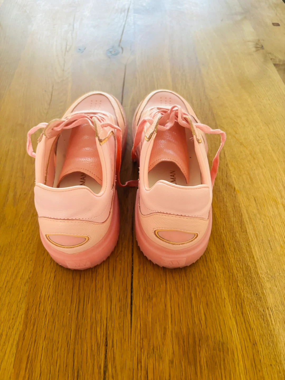 Stuart Weitzman Pink Leather Sneakers - photo 3