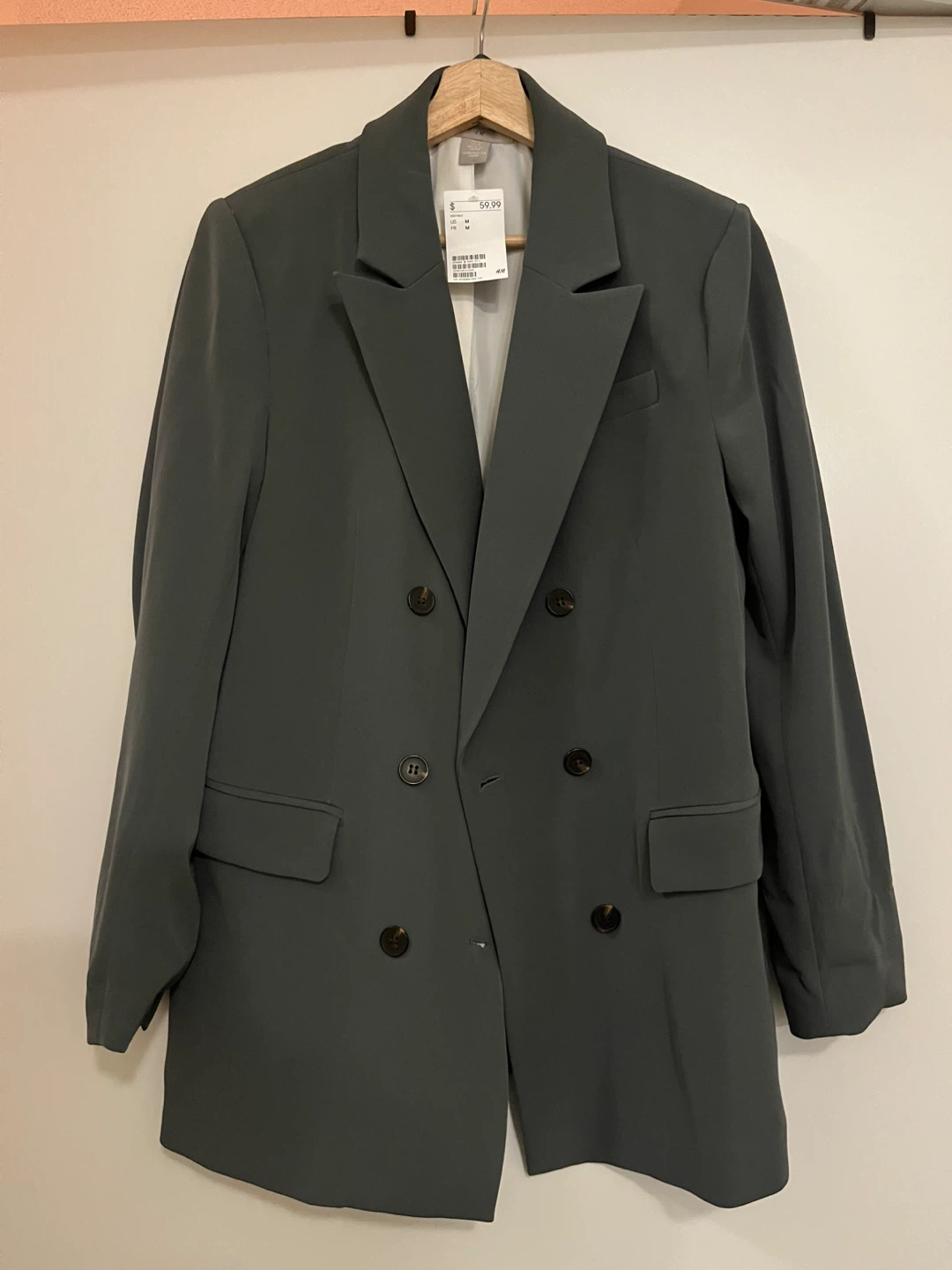 H&M Double-Breasted Blazer - Medium