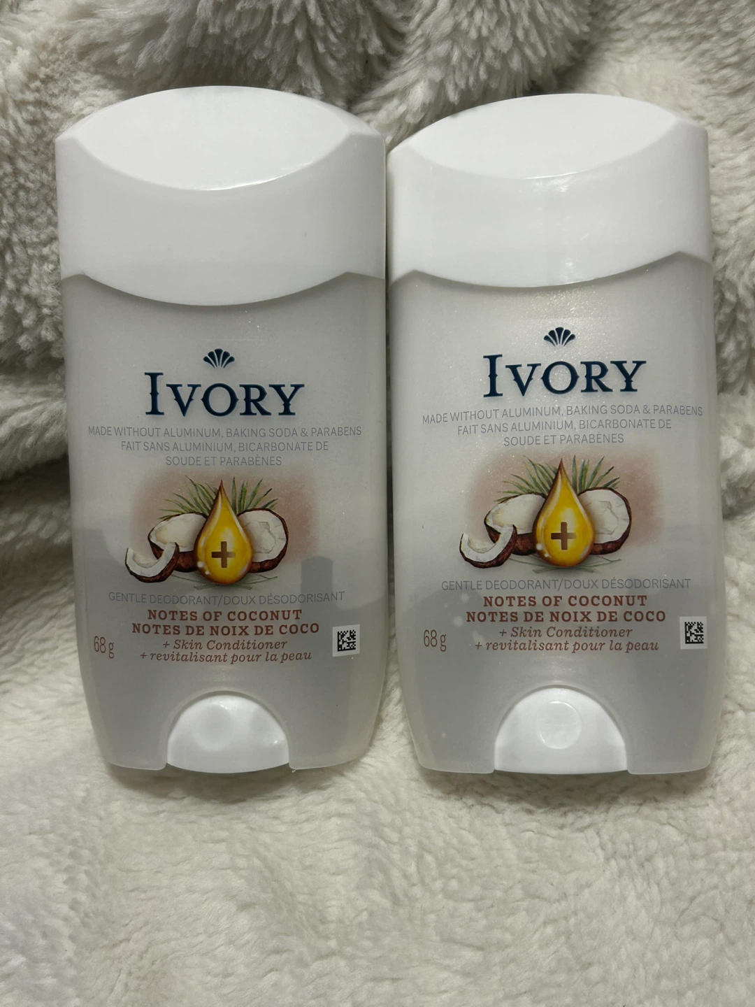Ivory Gentle Deodorant Notes of Coconut 68g (2-pack)