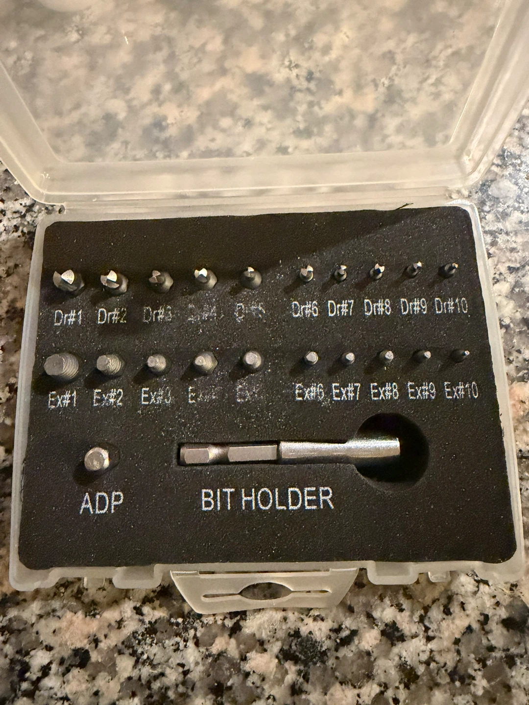 22Pcs Damaged Screw Extractor Drill Bit Set