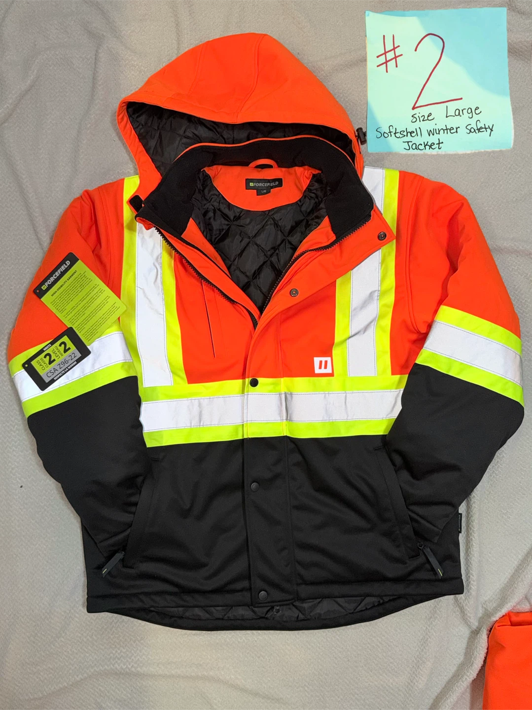 🔥 BRAND NEW Forcefield Winter Safety Jacket – LARGE