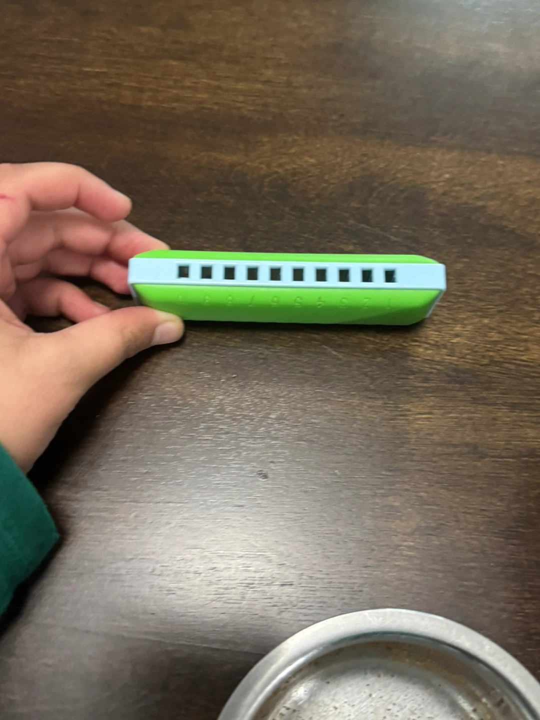 Green 10-hole Harmonica - photo 4