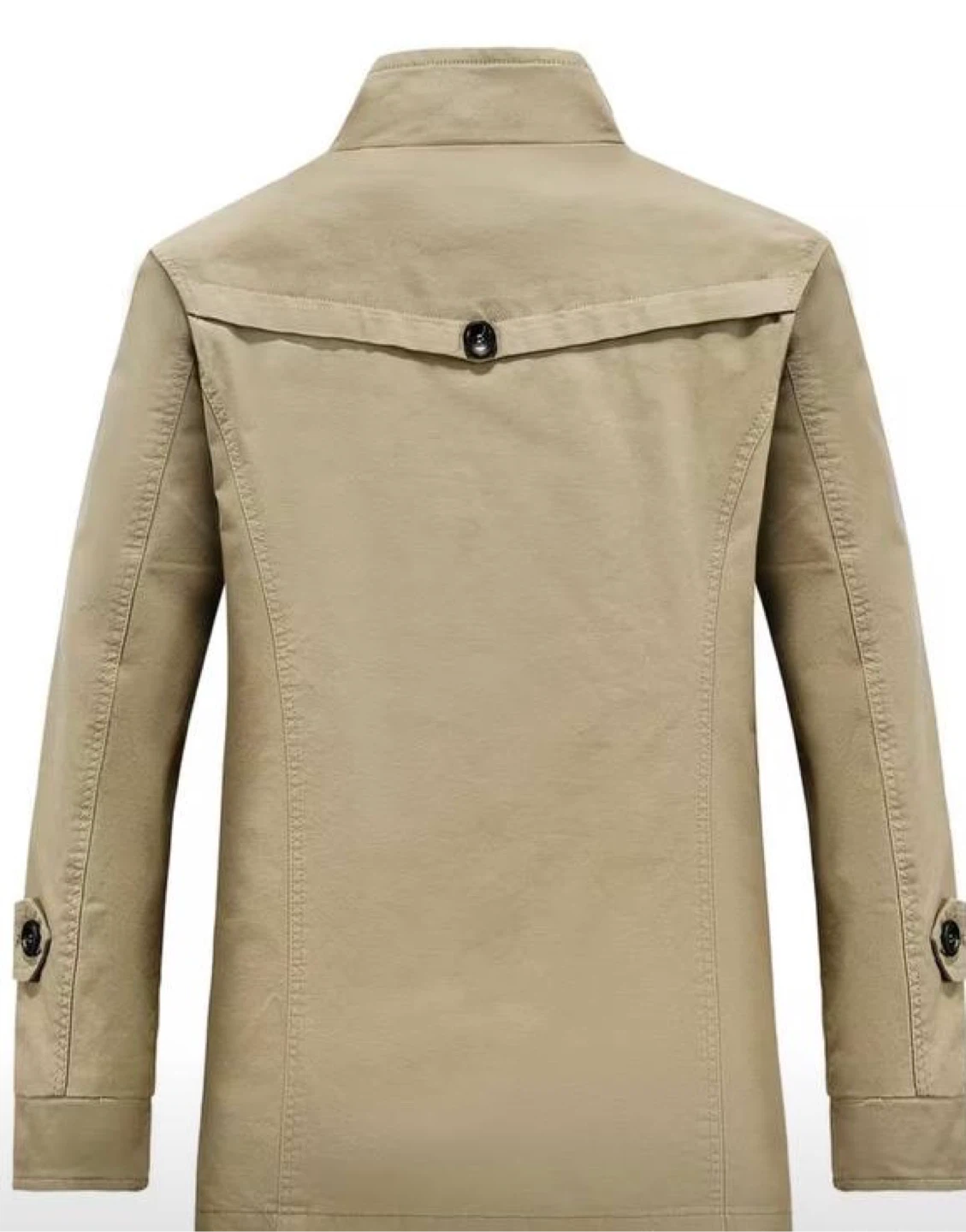 New Men's Khaki Cotton Jacket - photo 3