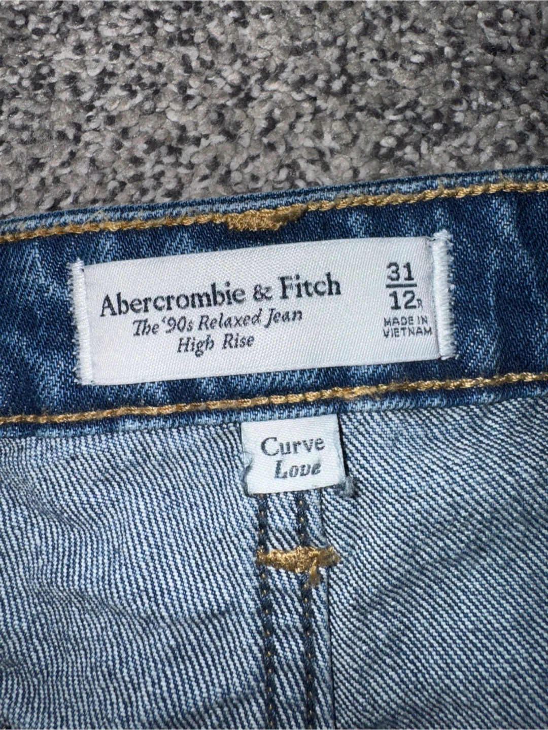 Abercrombie & Fitch '90s Relaxed Jeans High Rise Curve Love - photo 2