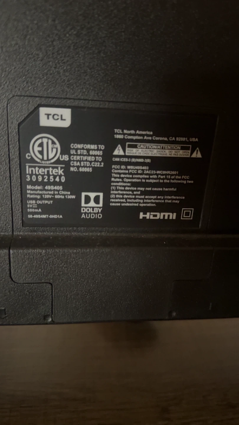 TCL 49" Smart TV