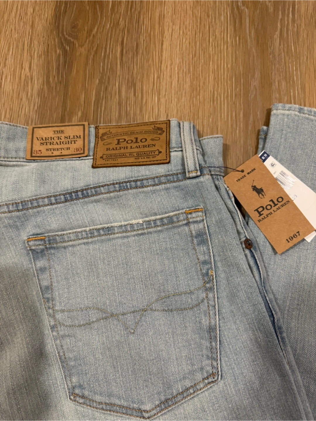 Polo Ralph Lauren Men Jeans Varick Slim Straight Size 35x30 - photo 2