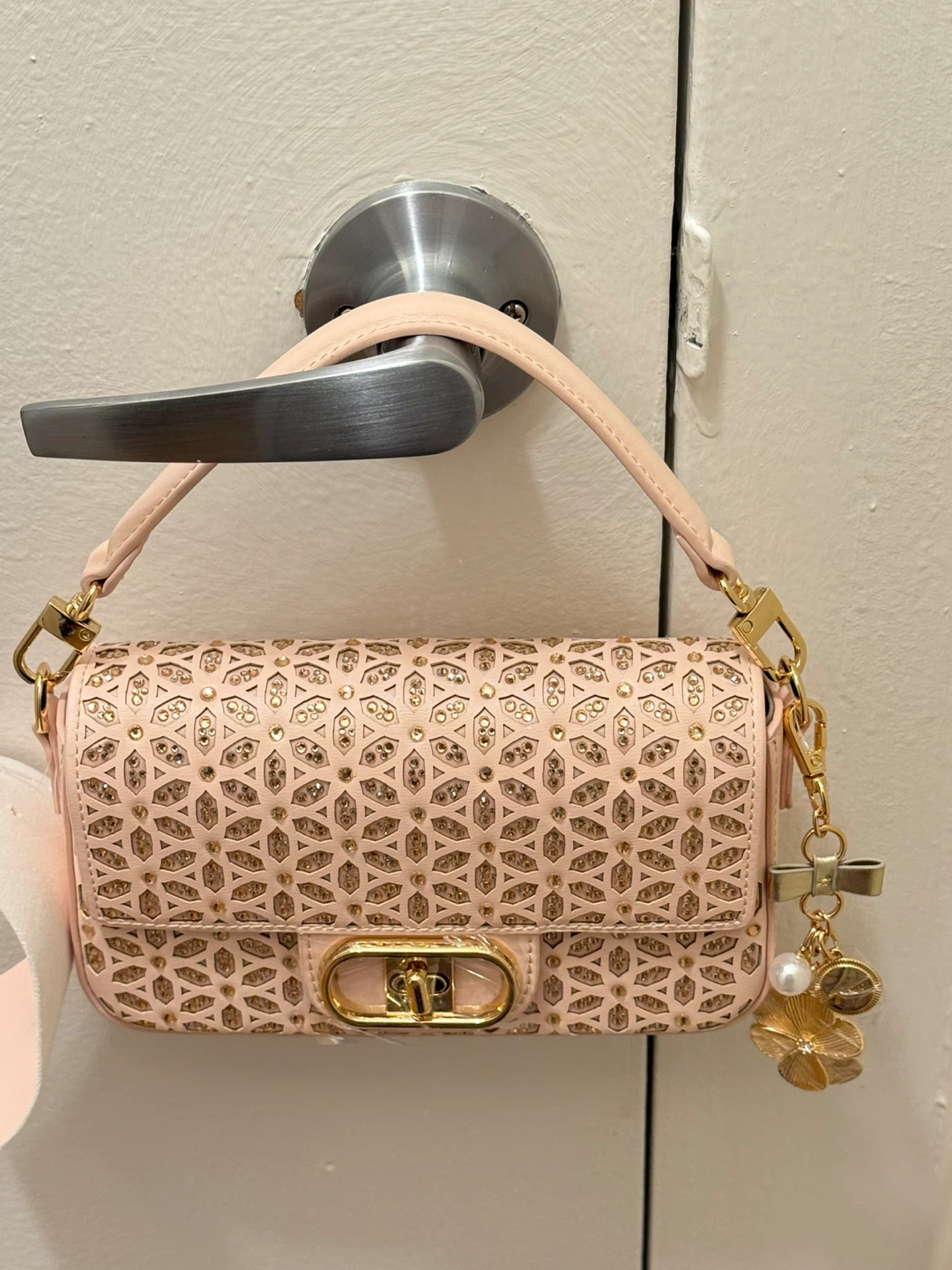 Pink Embellished Handbag