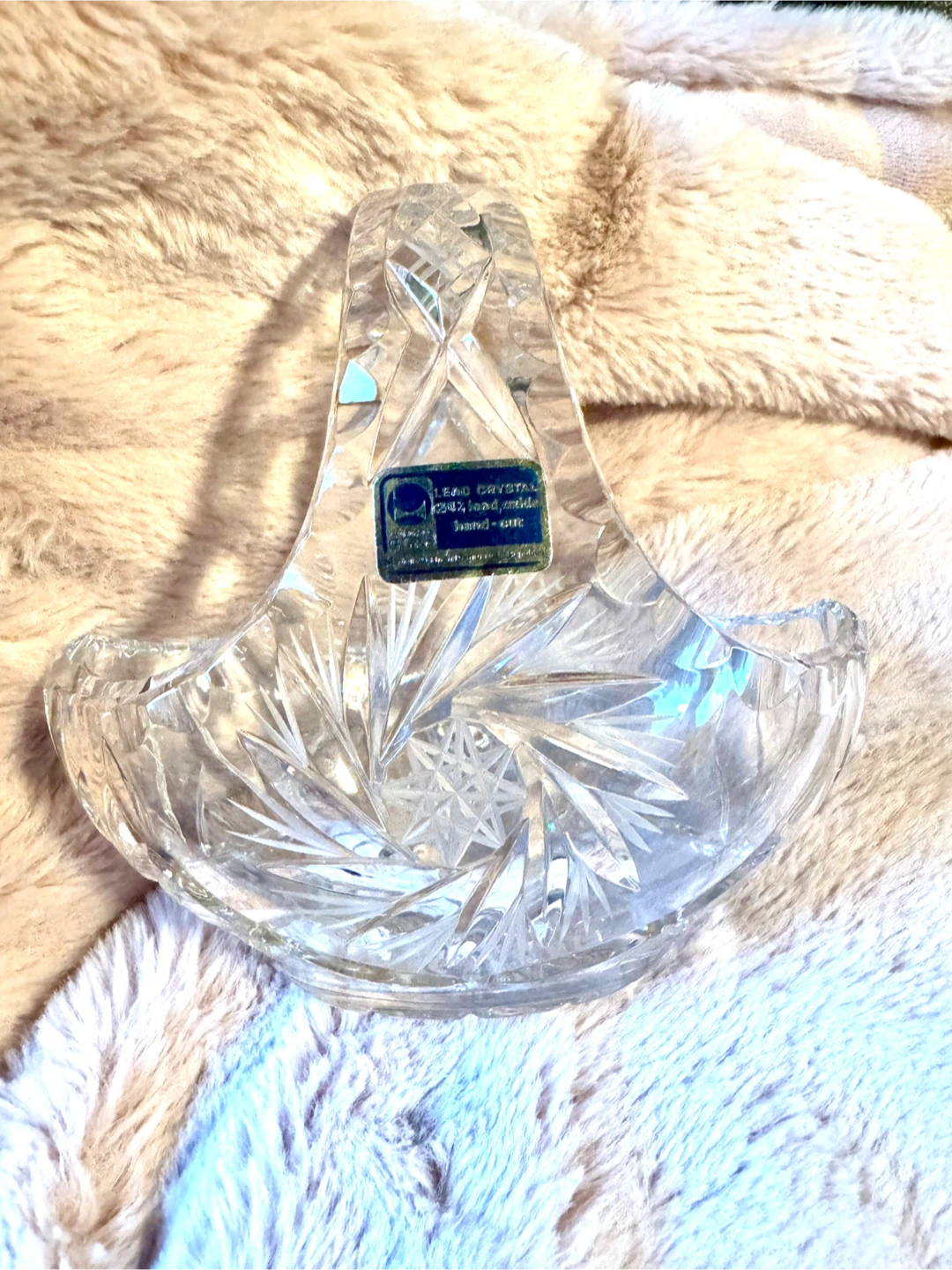 Lead Crystal Basket from Woodwards