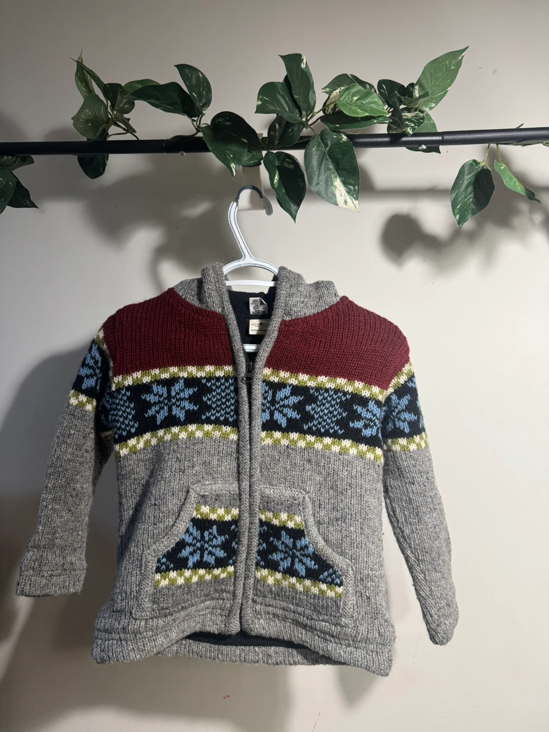 Kids' Hooded Zip-Up Sweater