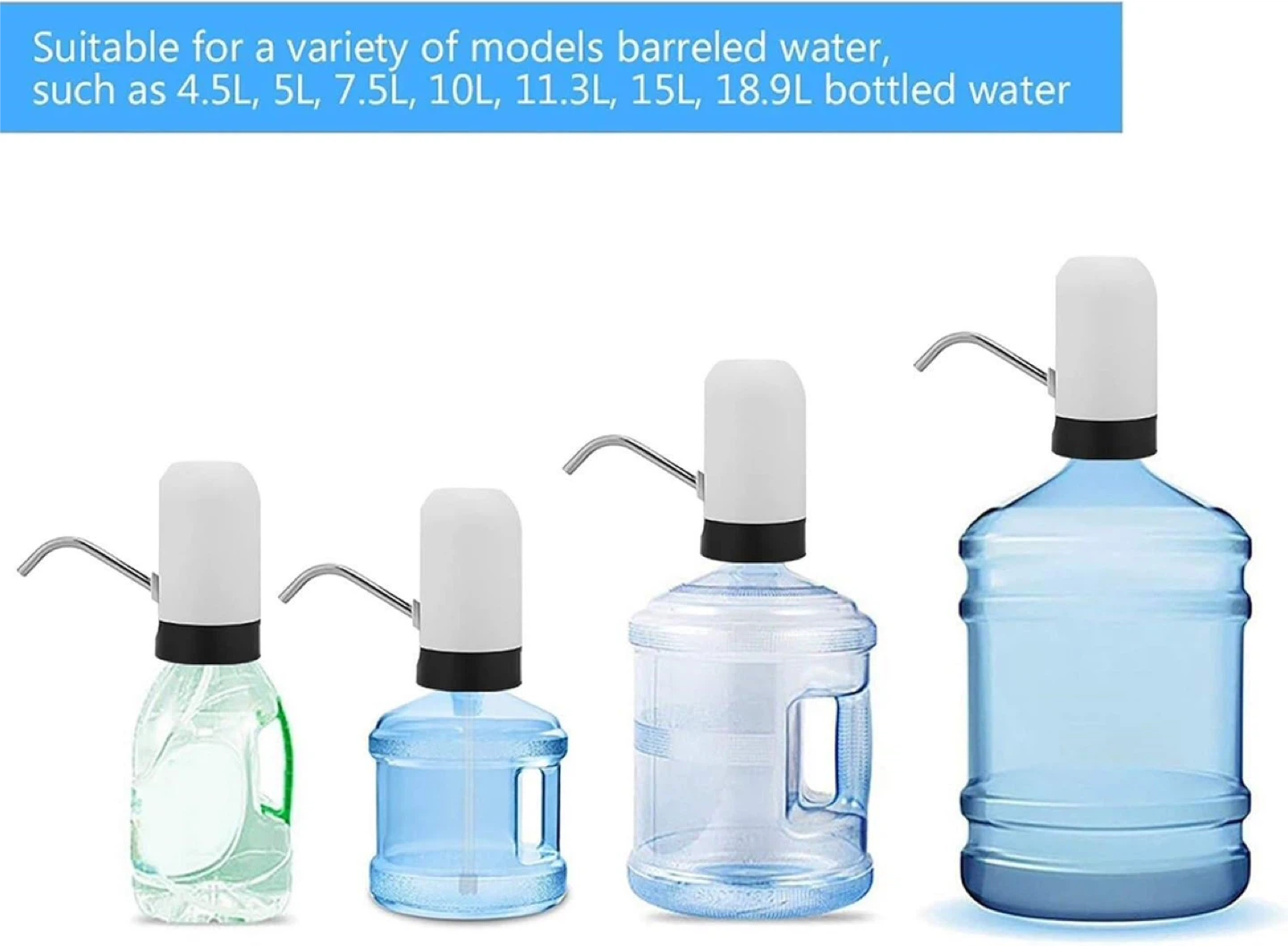 Portable USB Rechargeable Water Dispenser for Bottled Water - photo 2