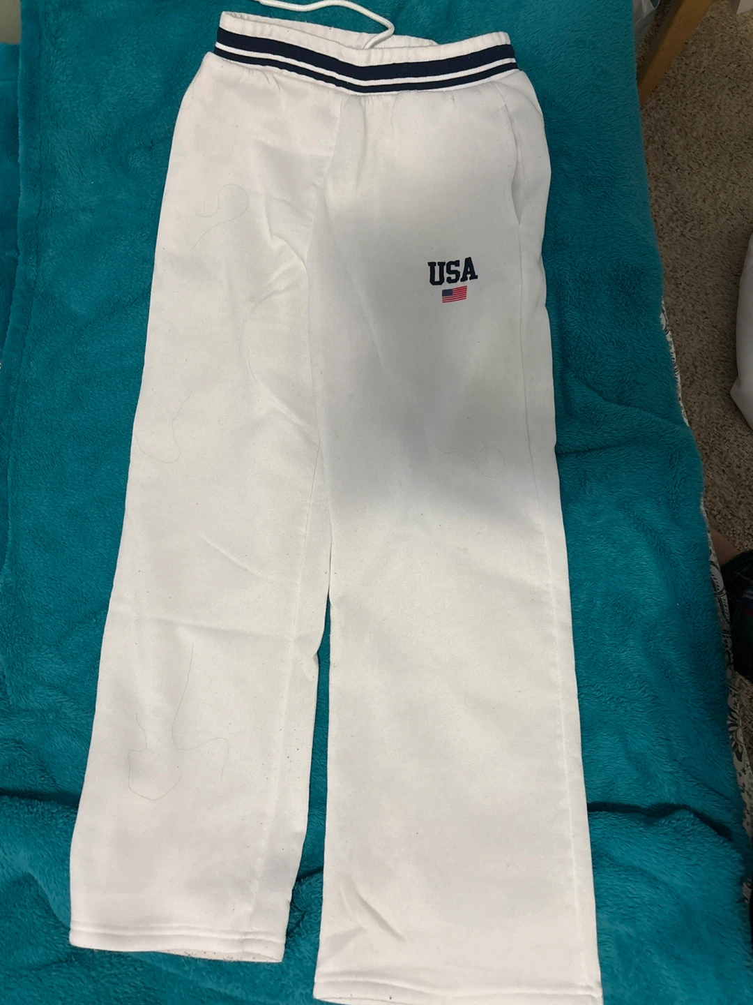 White USA Champion League Jogger Set - photo 4