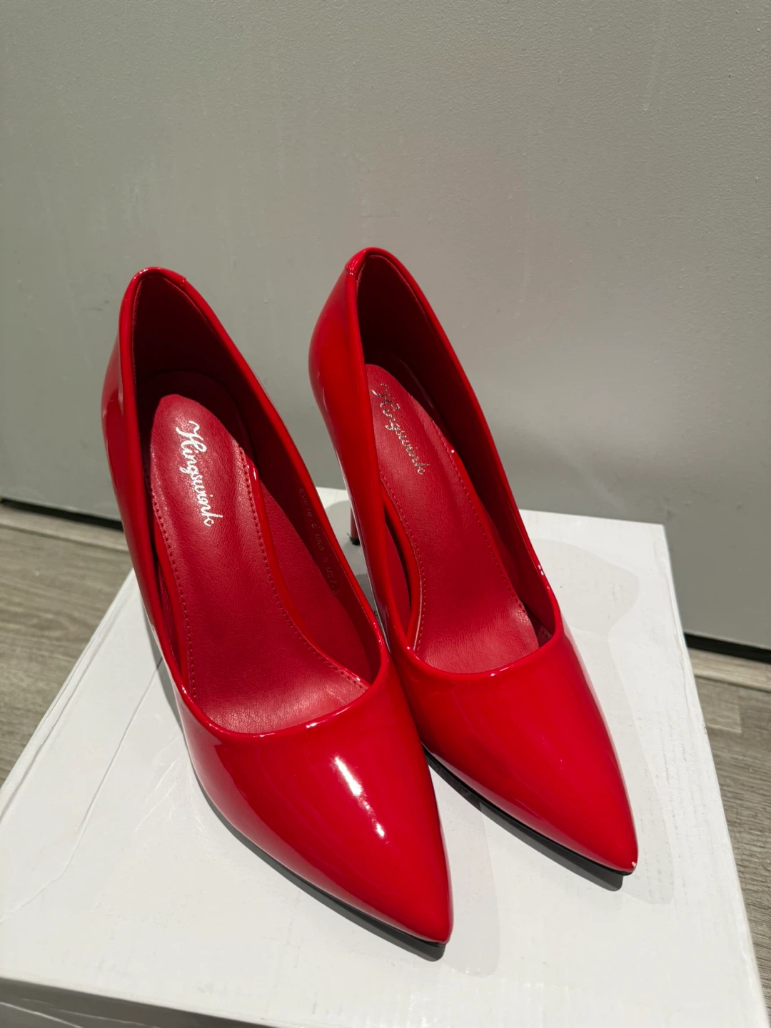 Red Patent Heels - EU 38