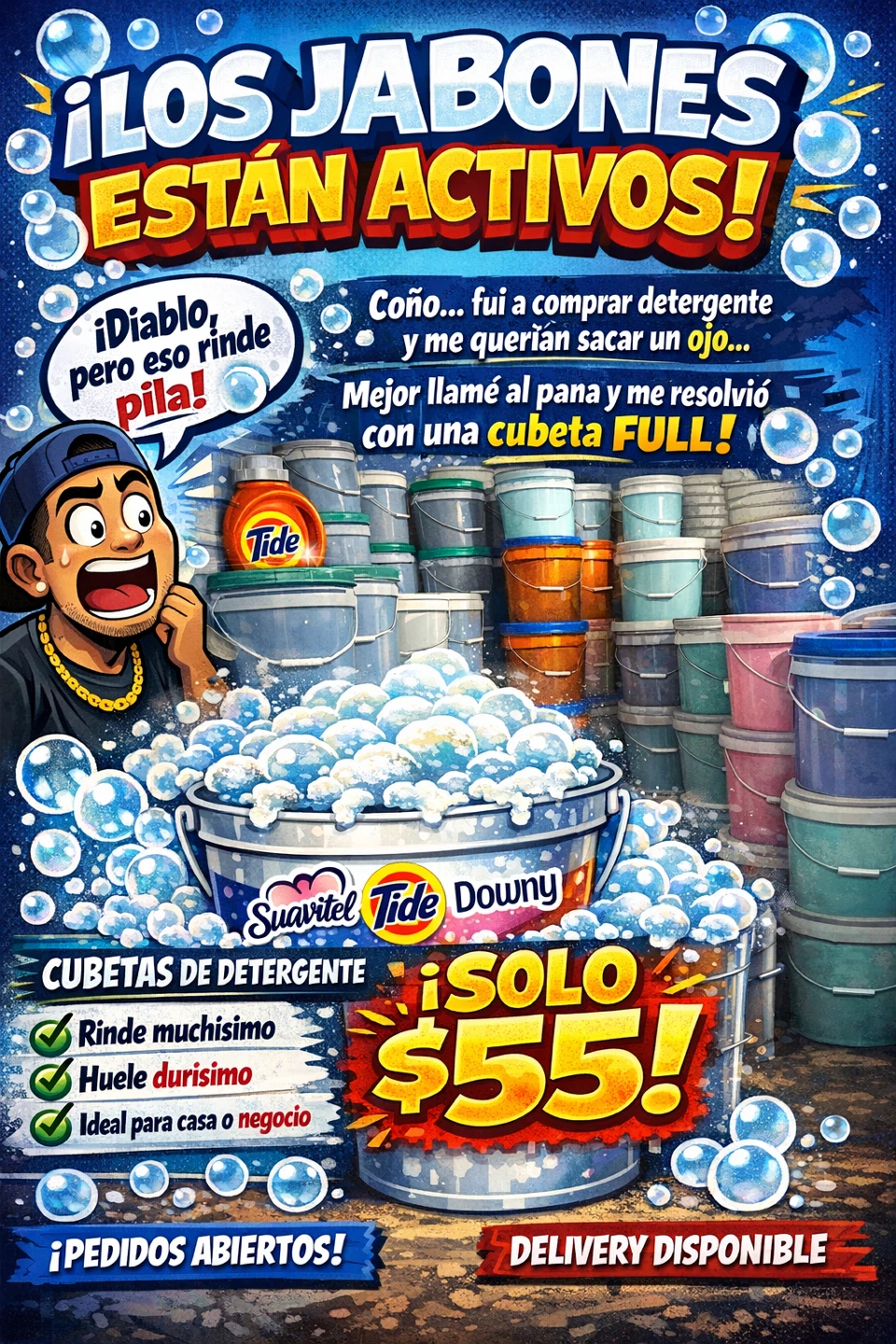 Tide Detergent Bucket with Handle