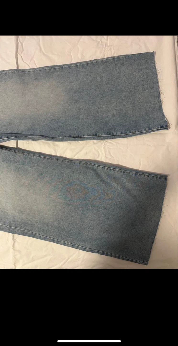 MNG Wide Leg Cropped Jeans Size 10 - photo 2