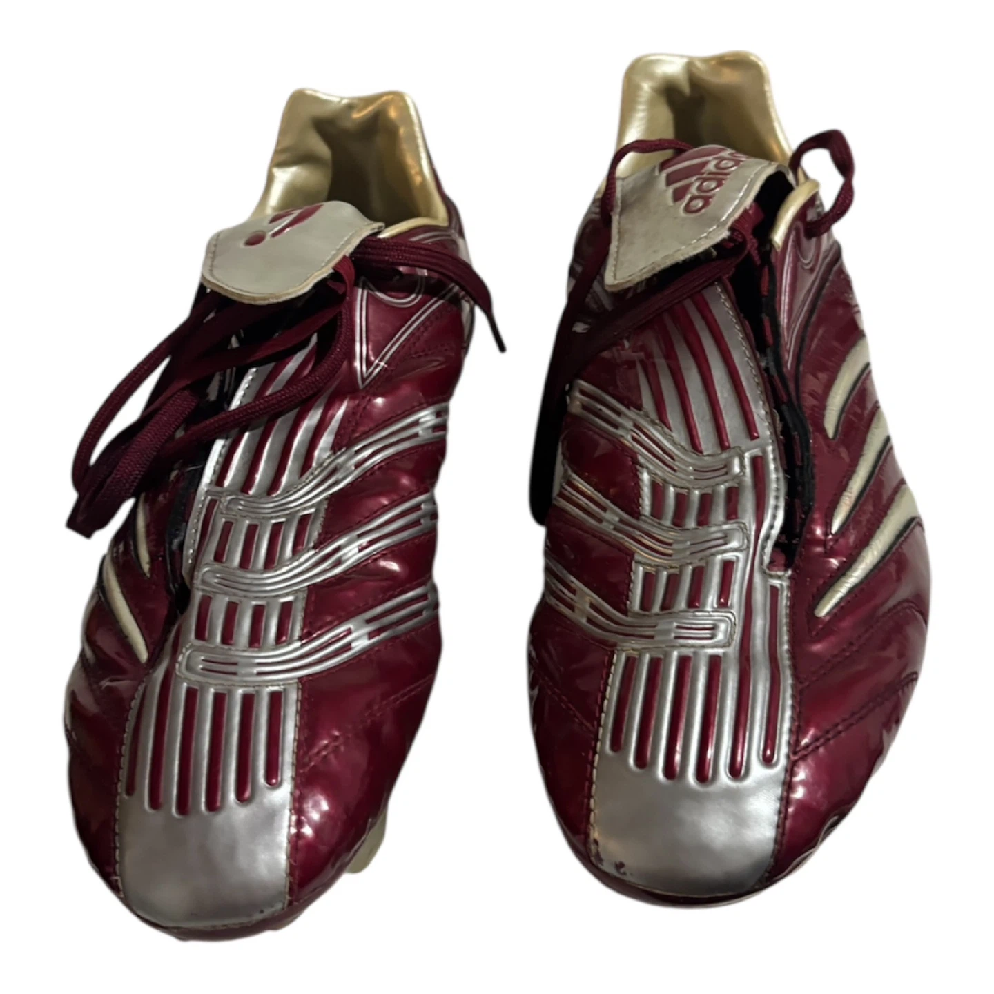 Adidas Men's Soccer Cleats Burgundy/Silver