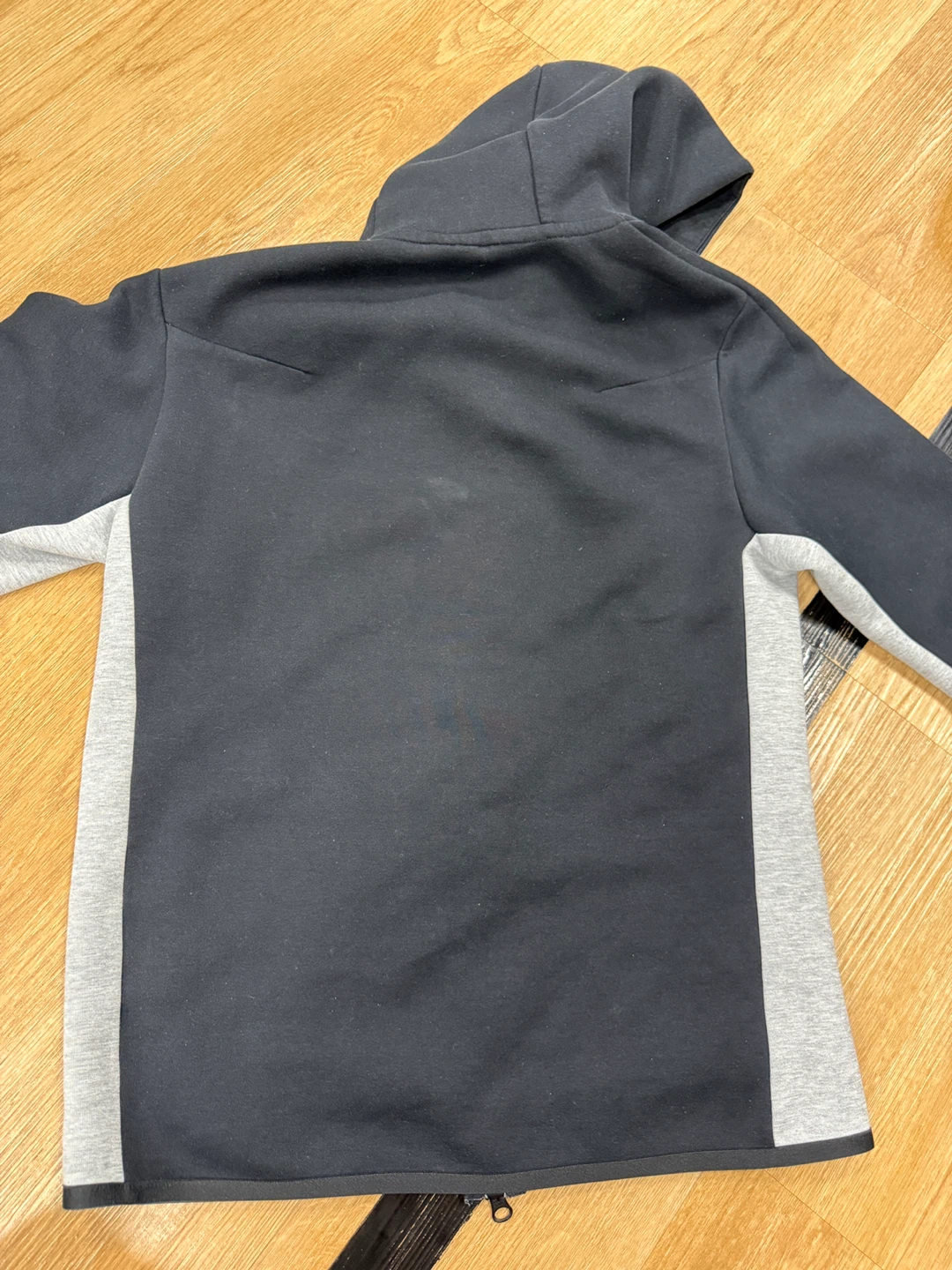 Nike Tech Fleece Full Zip Hoodie - Grey/Black Size S - photo 2