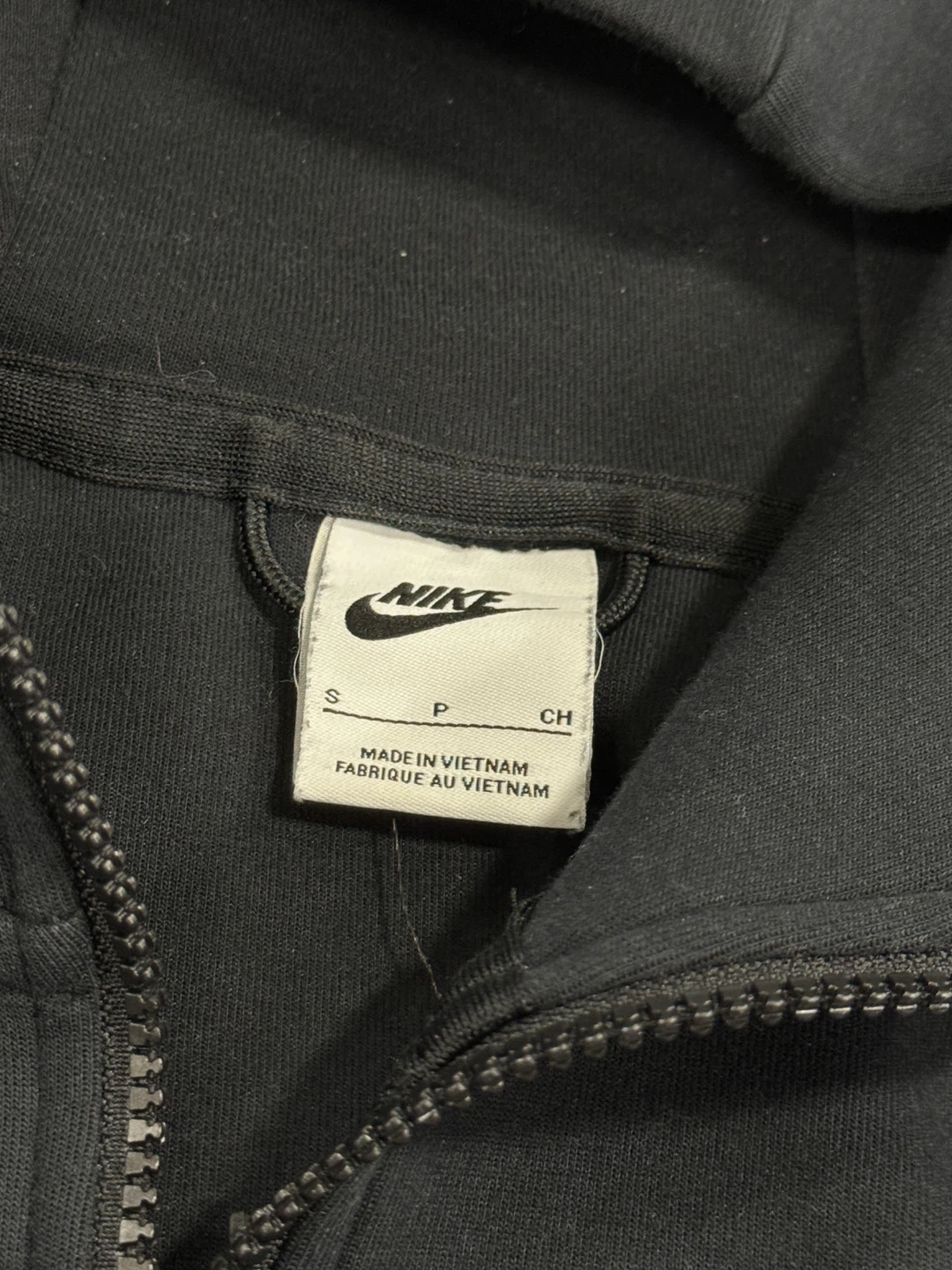 Nike Tech Fleece Full Zip Hoodie - Grey/Black Size S - photo 3
