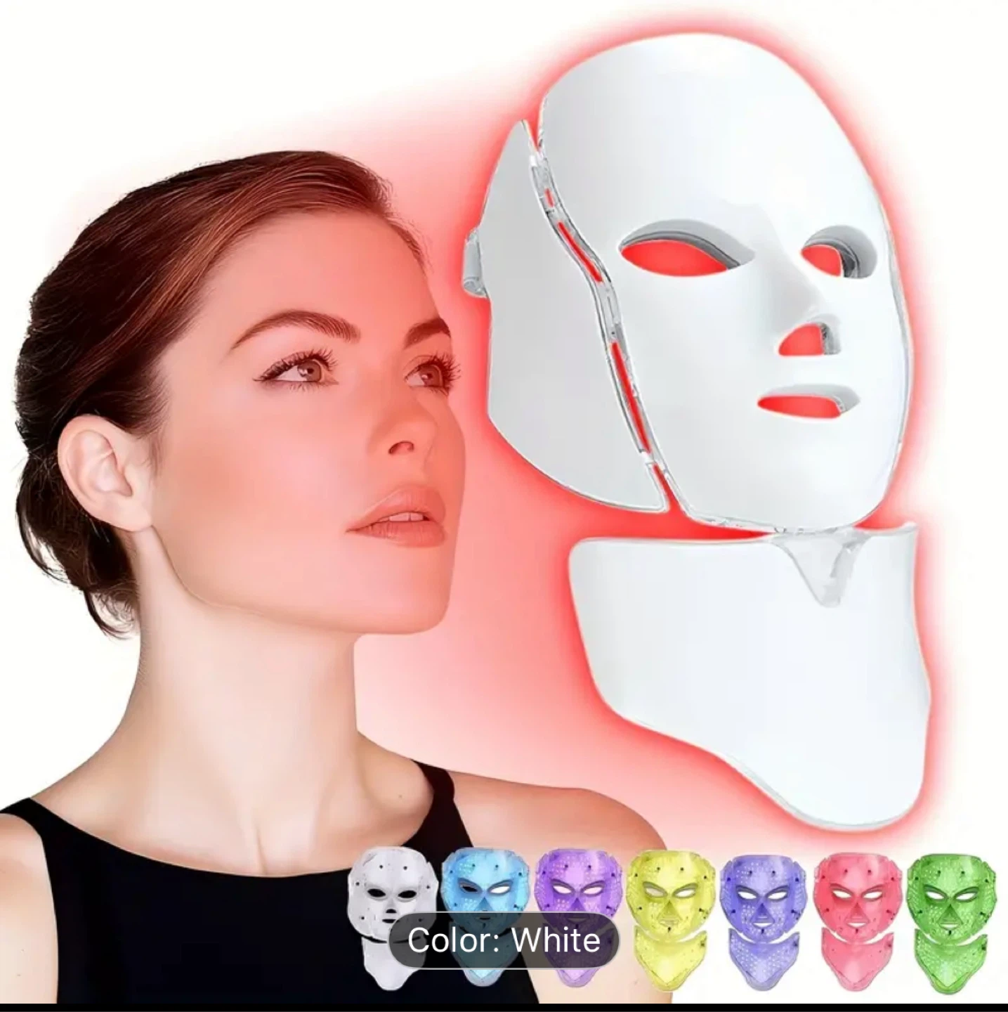 7-Color LED Face & Neck Mask - photo 2