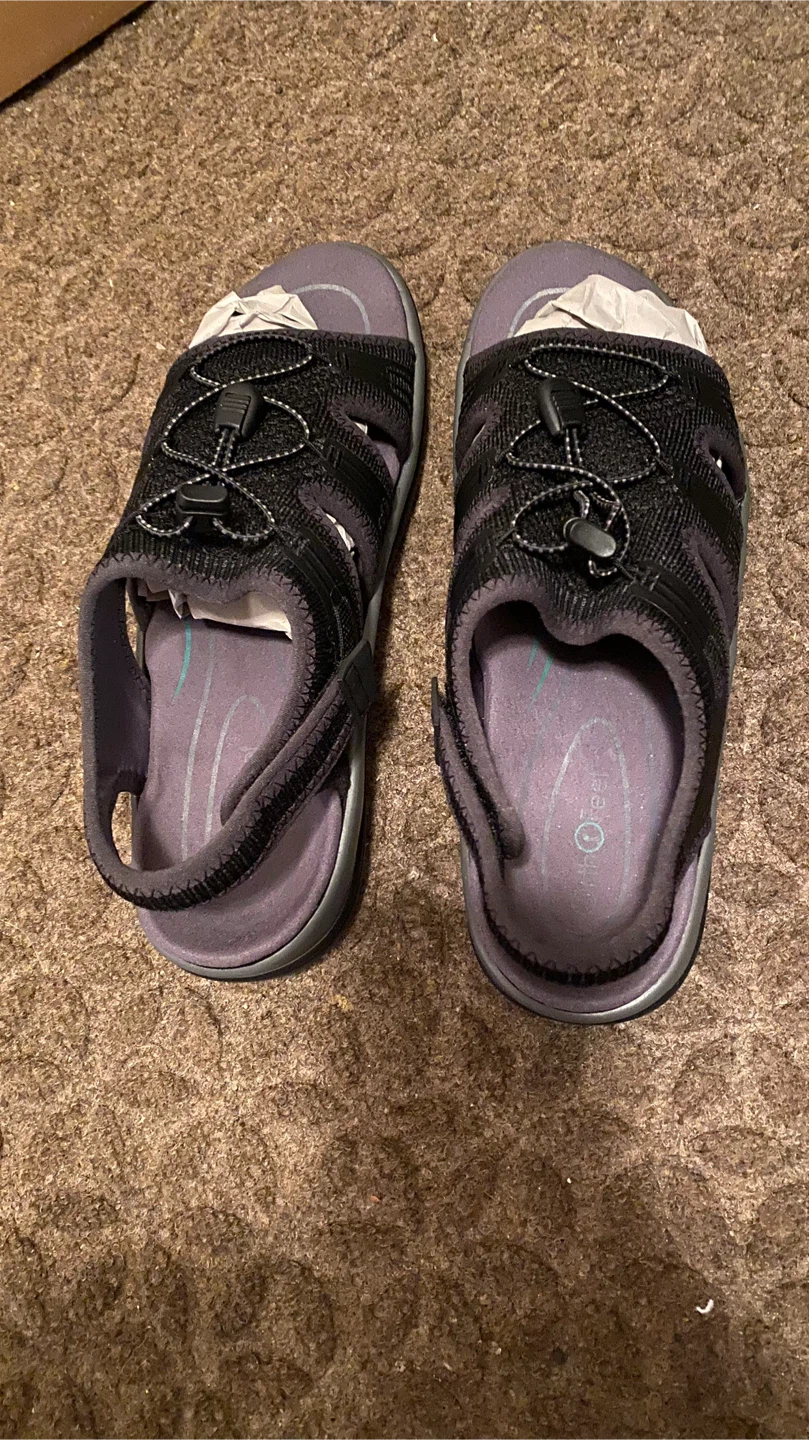 Orthofeet Maui Women's Black Medium Sandals