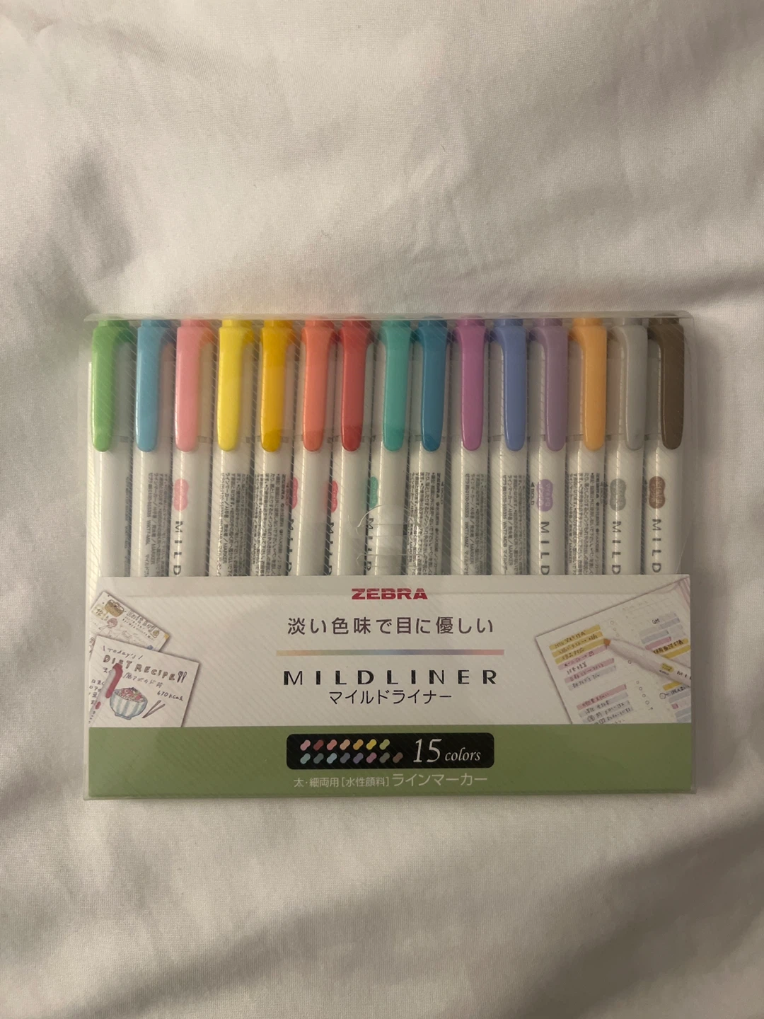 Zebra Mildliner Highlighters, 15 Colors
