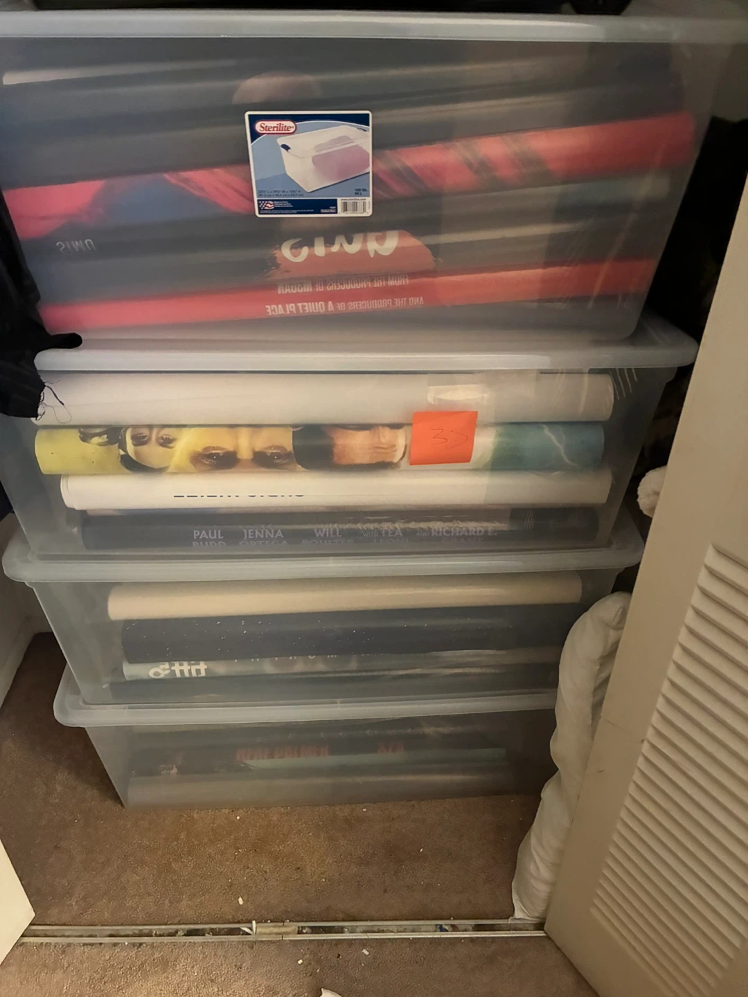 Large Storage Totes with original Movie Posters 27x40 over 50 - photo 2