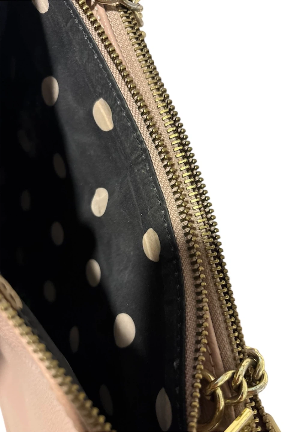 Anne Klein Pink Pebble Leather Crossbody Bag with Chain Strap - photo 5