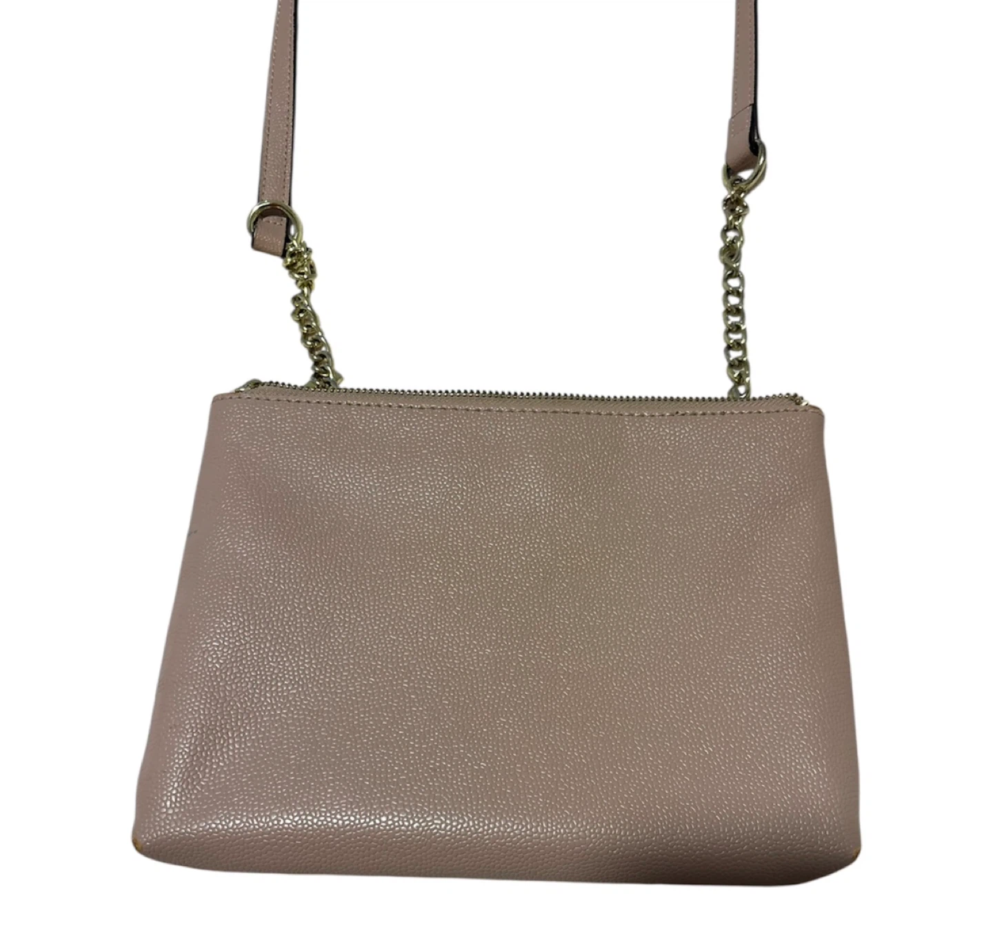 Anne Klein Pink Pebble Leather Crossbody Bag with Chain Strap - photo 4