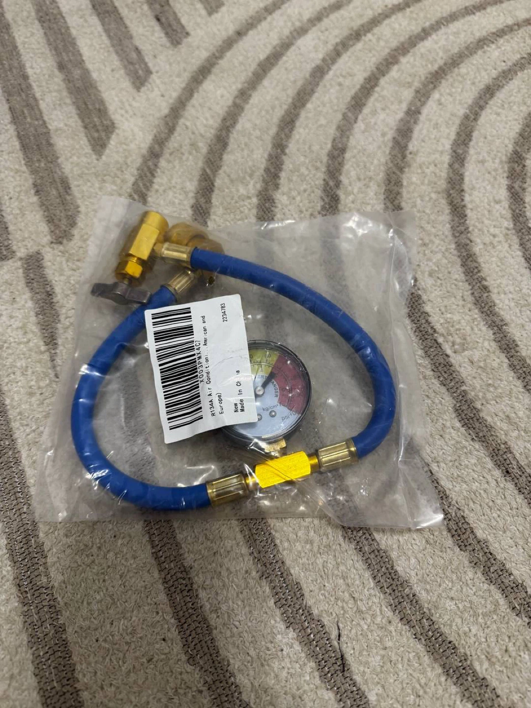 VOSAREA R134A AC Recharge Hose with Gauge Car - photo 5