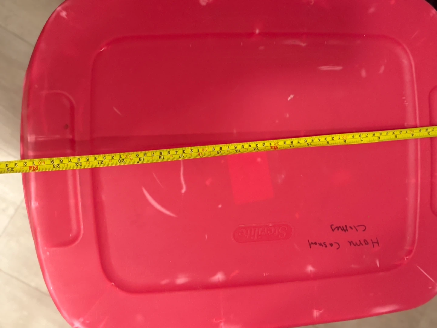 Sterilite Red Storage Bin with Lid - photo 3