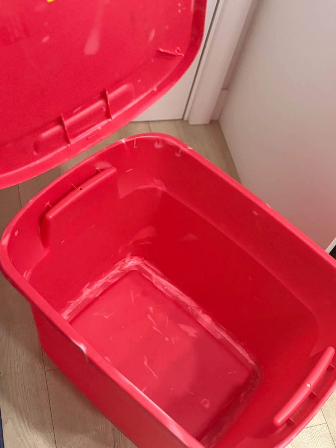 Sterilite Red Storage Bin with Lid - photo 2