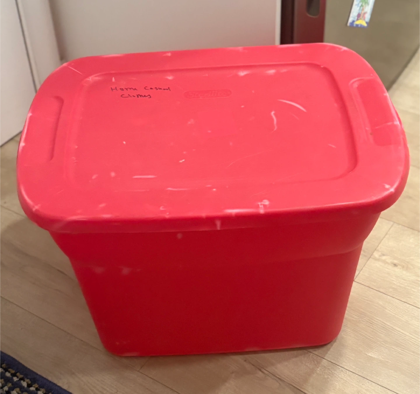 Sterilite Red Storage Bin with Lid