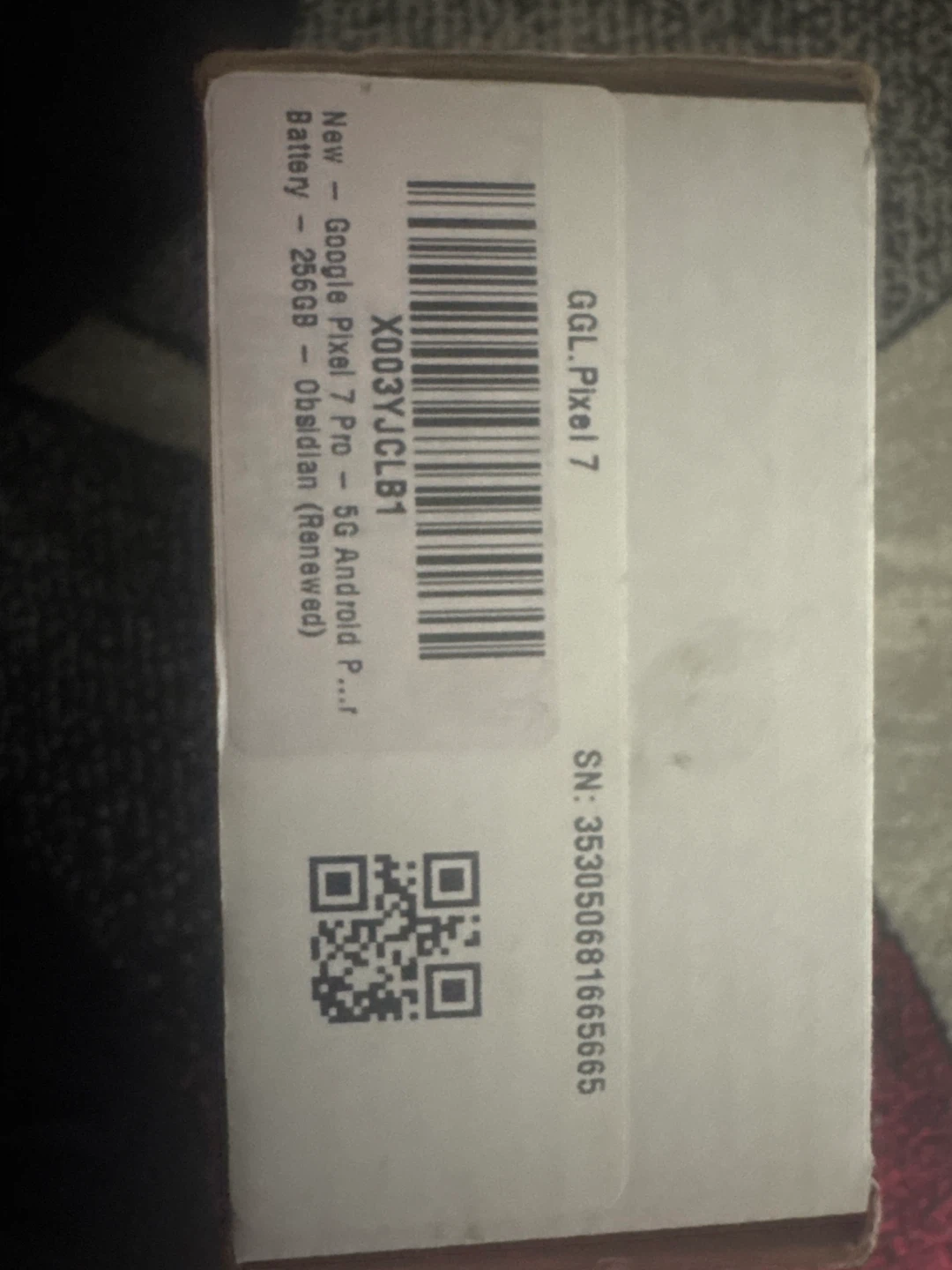 Google Pixel 7 Pro 5G Obsidian 256GB (Renewed)