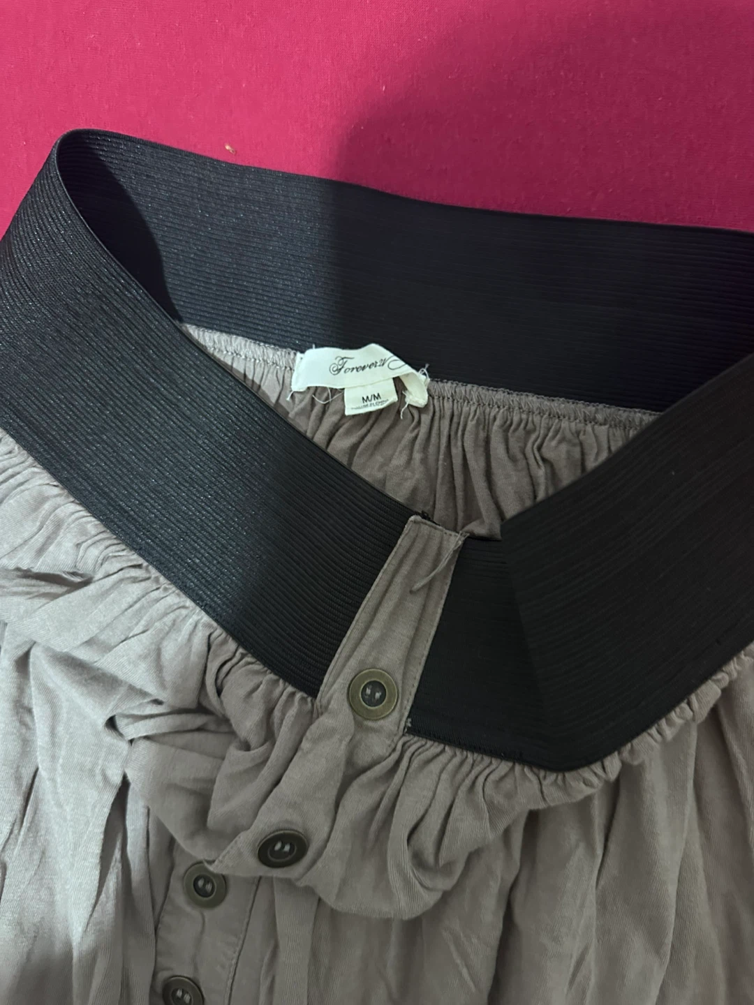 Forever 21 Gray Button Front Skirt M/M - photo 2