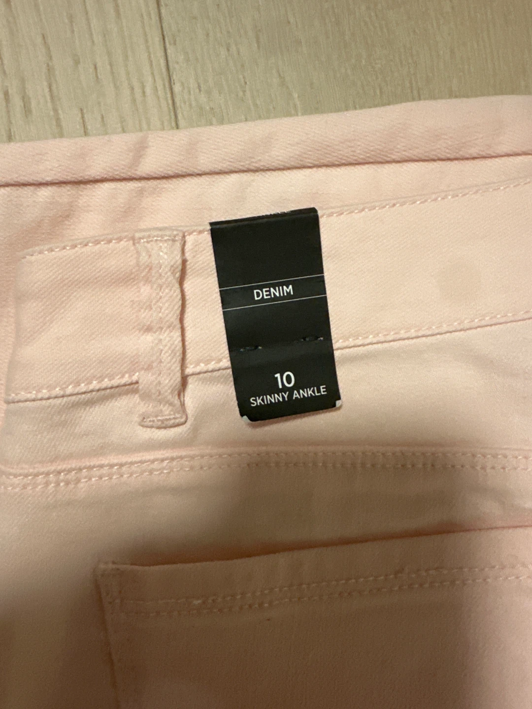 New White House Black Market Pink Skinny Ankle Jeans Size 10 - photo 4