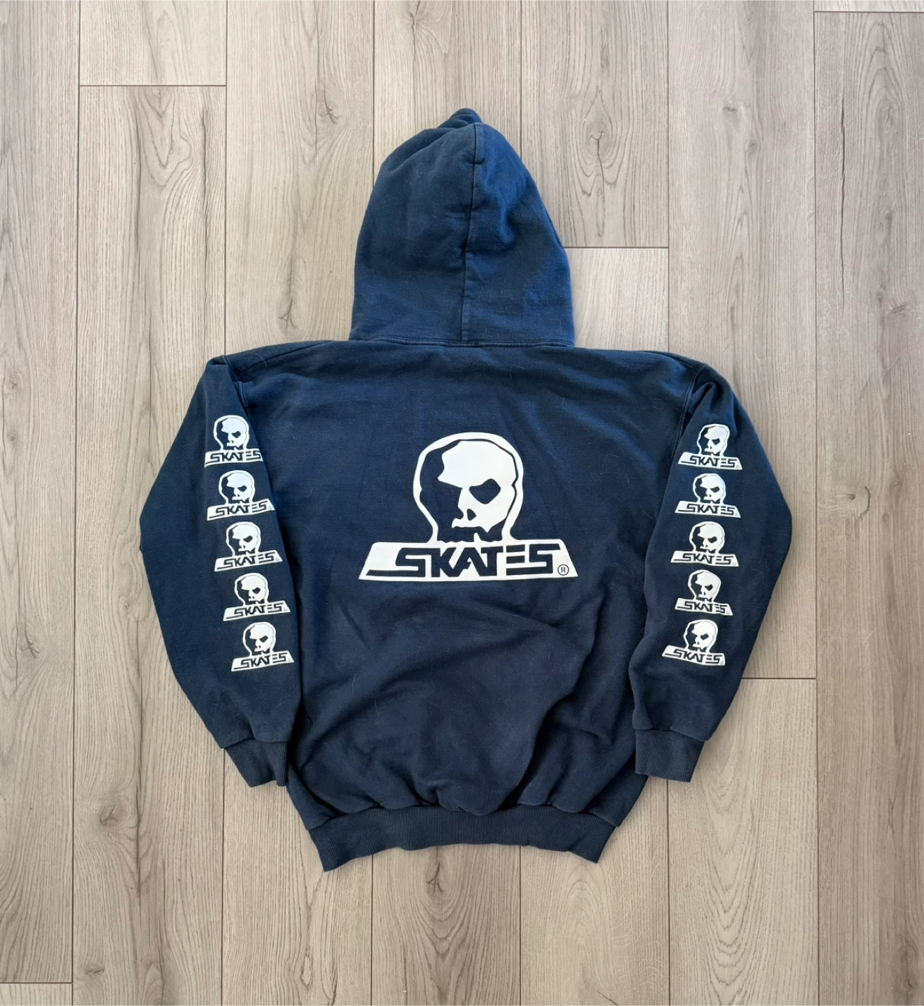 Vintage Y2K Skull Skates Hoodie