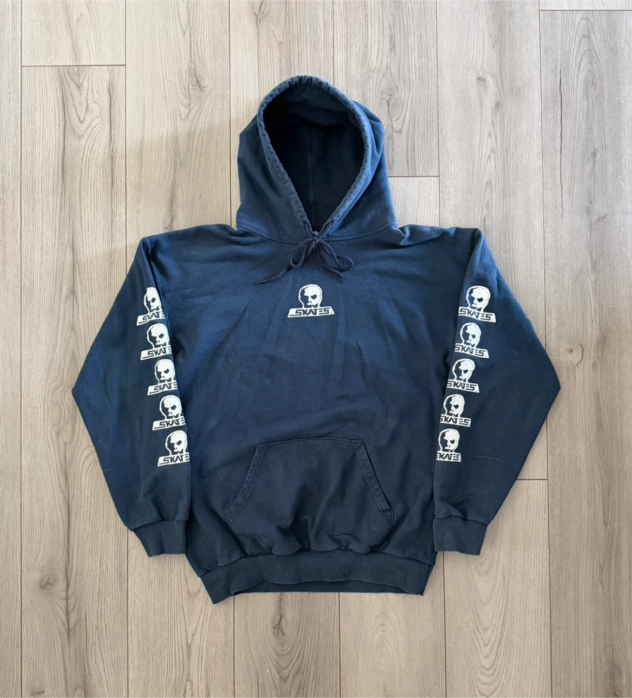 Vintage Y2K Skull Skates Hoodie - photo 2